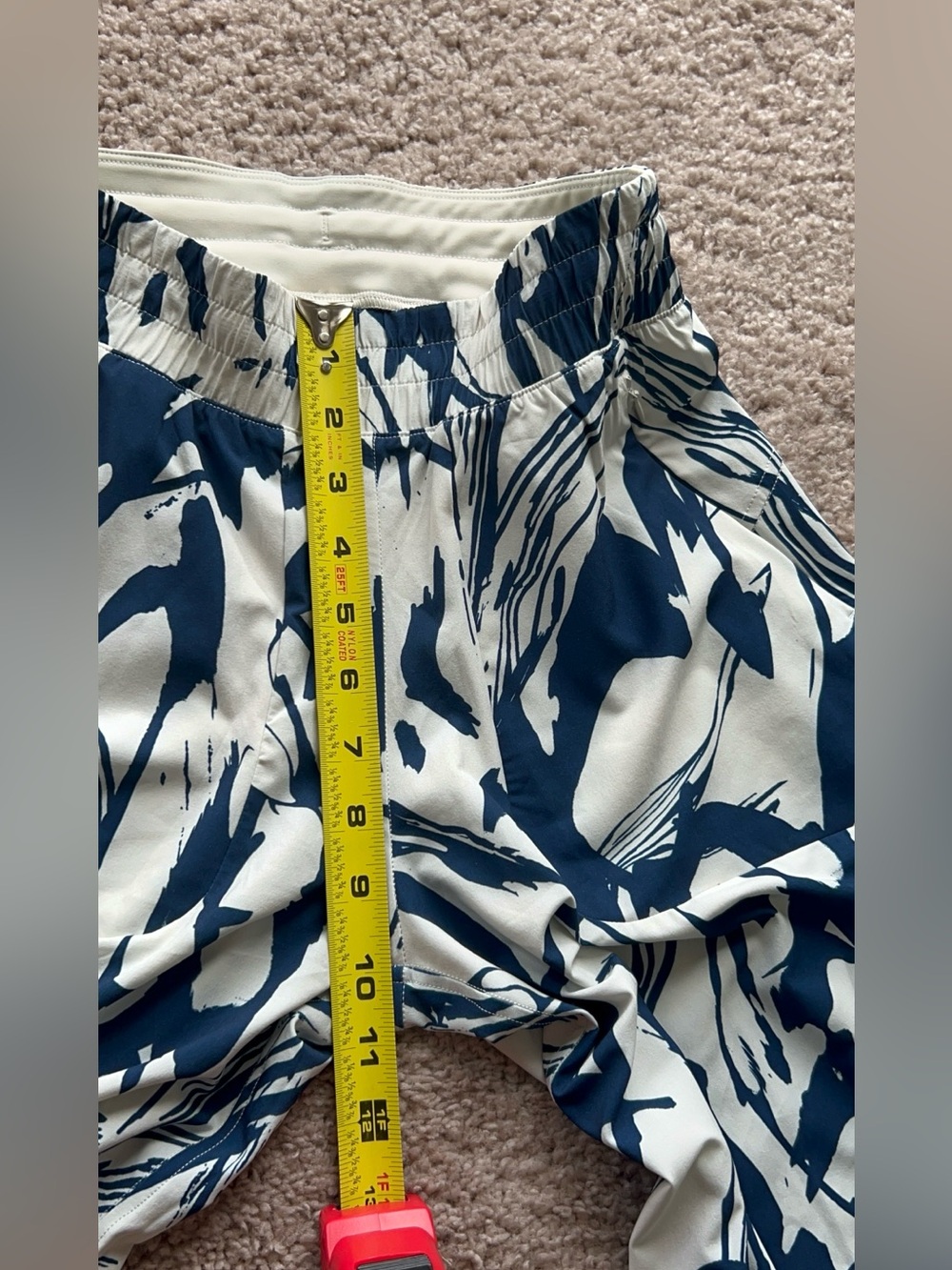Lululemon Swift Wide-Leg Mid-Rise Pant Whimsical Meld WP Bone Mineral Blue SZ 0 - Picture 10 of 15